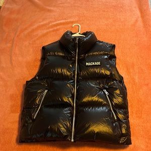 Mackage black puffer vest